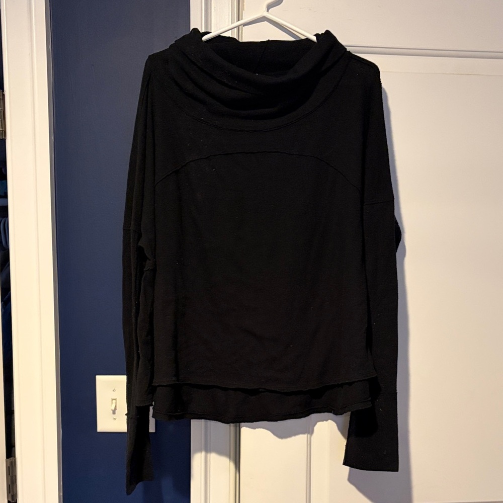 Free People Cozy Time Funnel Neck Pullover Size XL